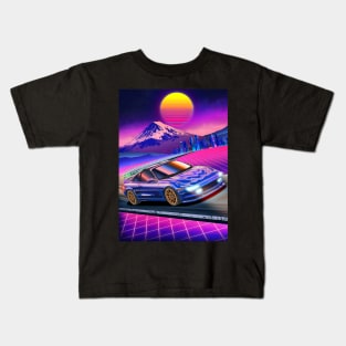 Toyota MR2 SW20 (1989) Synthwave Kids T-Shirt